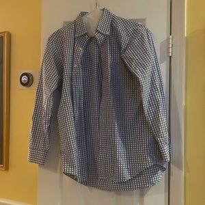 Great condition vineyard vines blue/white checkered button down